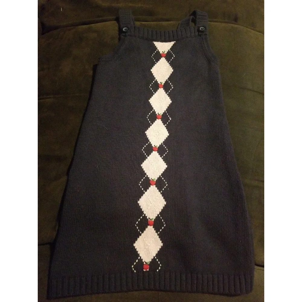 Gymboree prep school apple dress 5